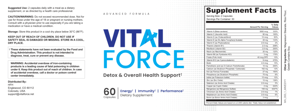vital force supplement facts